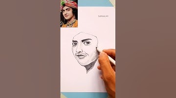 Sumedh Krishna outline drawing 😍 💖#shorts