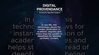 Digital Provenance #ai #blockchain #techtrends #cybersecurity #security #cryptography #watermark