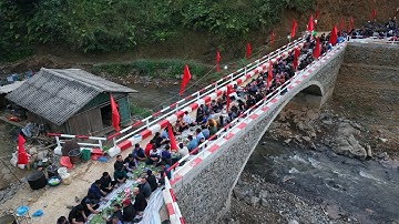 Cầu Cáng Dào ( T 143 )| Khánh Thành Cầu Cáng Dào dân bản đi đông vui như ngày hội