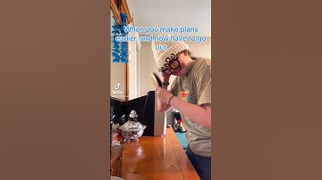When You Make Plans but Now Have To Go Out #comedy #youtubeshorts #tiktok #skit #introvert