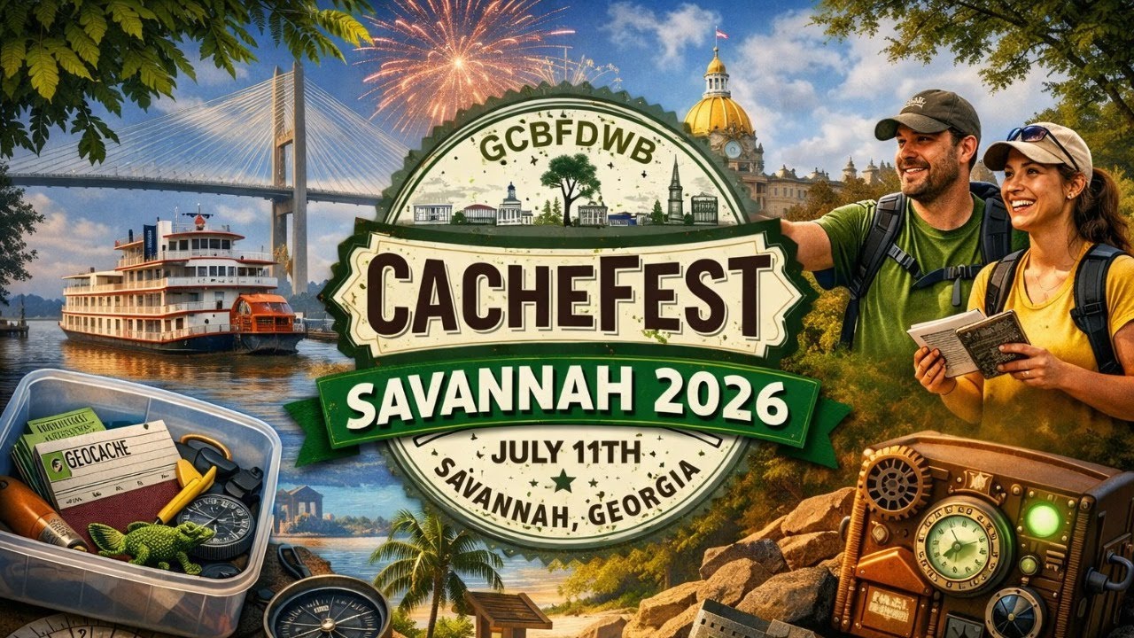 Geocache Talk - CacheFest Savannah - The Event You Don’t Want to Miss! 📱