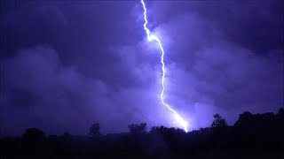 Negative CG Lightning With GREAT Thunder Audio! Slow Motion Lightning 07/05/22