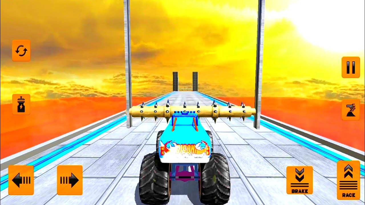Monster Truck Stunt Drive: Fun Truck Driving Game - Impossible Monster Truck Driving Game 2021