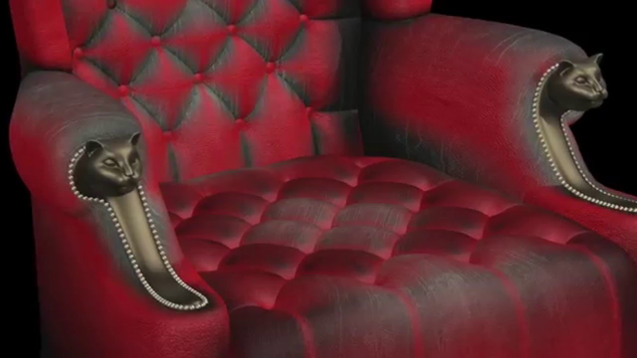 Wingback Baroque Royal Style Chair Blender 3D Part 1 Of 2