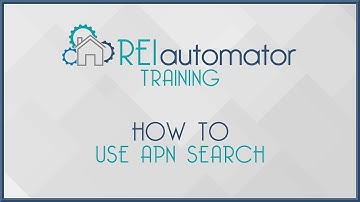 Using The APN Search - REI Automator Mobile