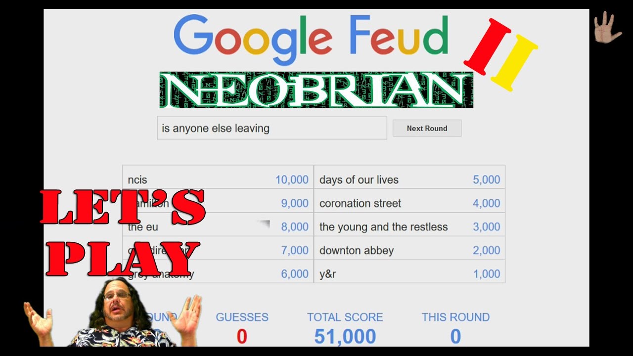 Let's Play Google Feud: II - Google's Family Feud Knock Off. - YouTube