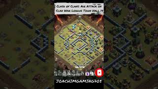 Air Attack Gameplay on Clan War League Clash of Clans Town Hall 14 #clashofclans #th14airattack2022