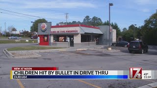 2 children shot while waiting in Durham Burger King drive-thru with family, officials say
