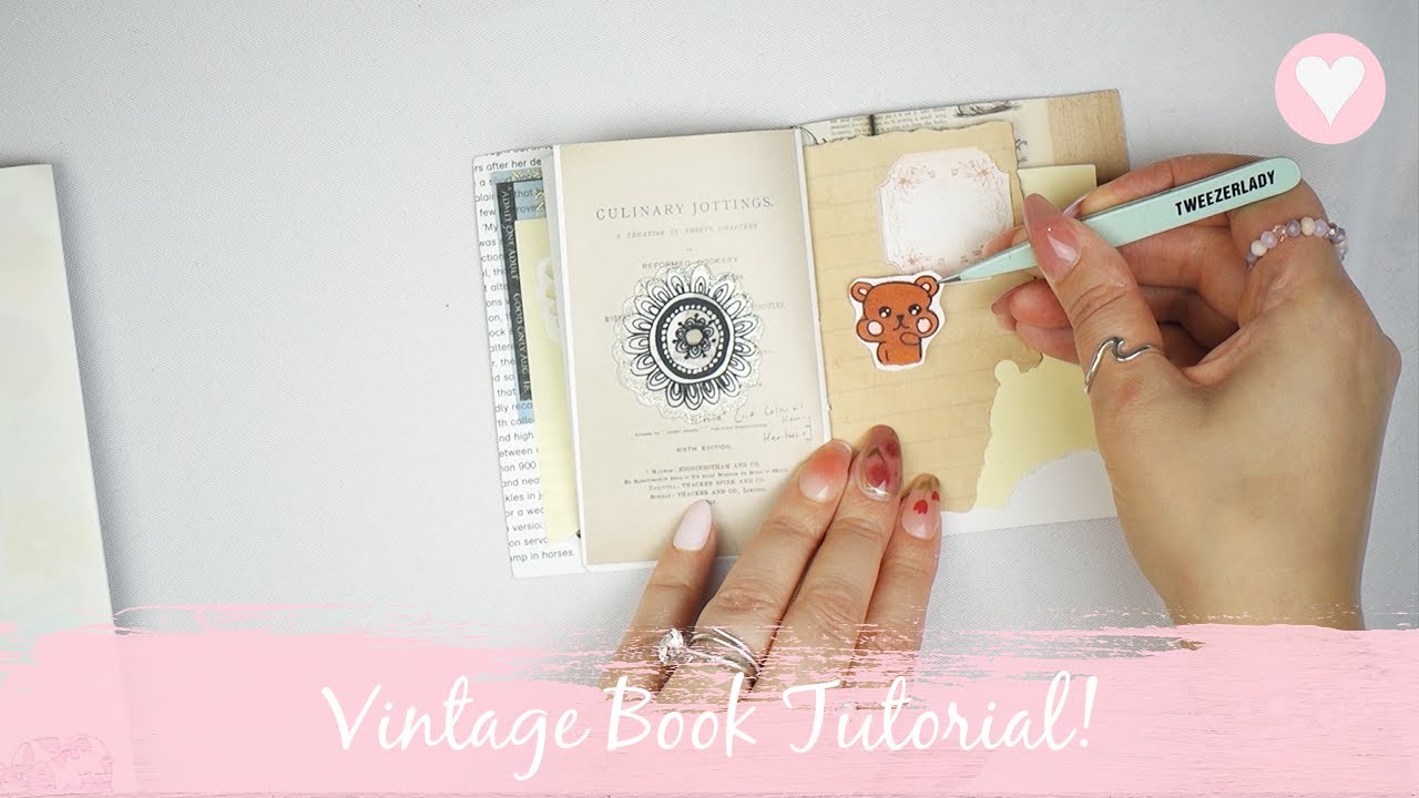 Mini Vintage Book Tutorial - YouTube