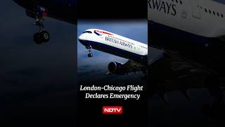 London-Chicago Flight Declares Emergency need a 4k youtube thumbnail for this