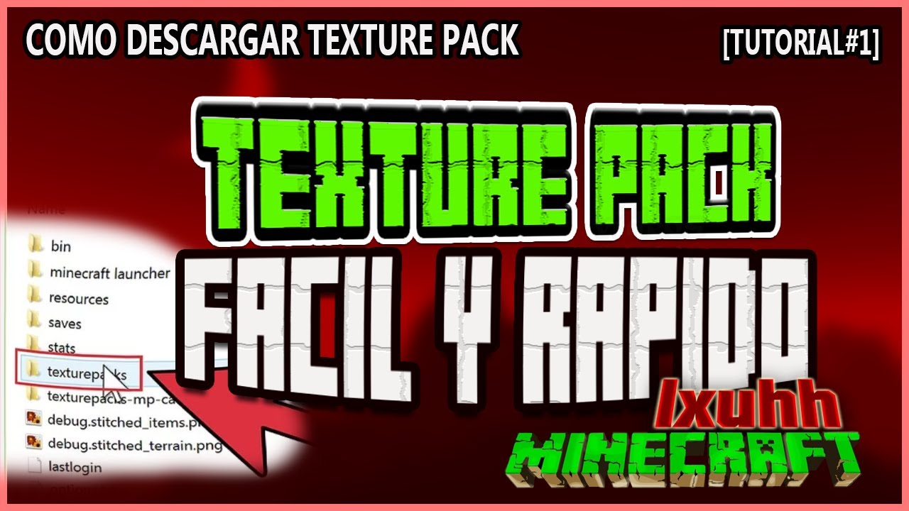 Como descargar un texture pack [Tutorial #1], GRATIS, cualquier version ...