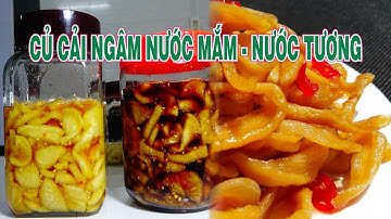 CỦ CẢI NGÂM NƯỚC MẮM - NGÂM NƯỚC TƯƠNG cách làm Không Phơi Nắng,Giòn thơm ngon ăn quanh năm Tết 2025