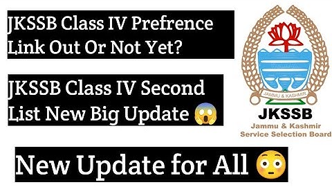 JKSSB Class 4 Prefrence Link Out Or Not 😳|Best Option for Departments @davoodrajavlogs3589