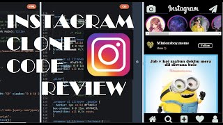 Beginner's Instagram Clone -  Code Review