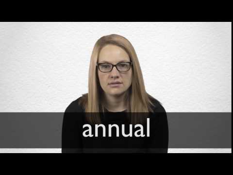 How to pronounce ANNUAL in British English