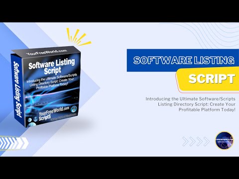 PHP Software Listing Script / Scripts Directory Admin area - How to Use