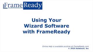 FrameReady 12 Wizard FrameShop Integration