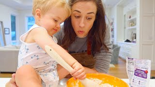 BABY COOKS DINNER!