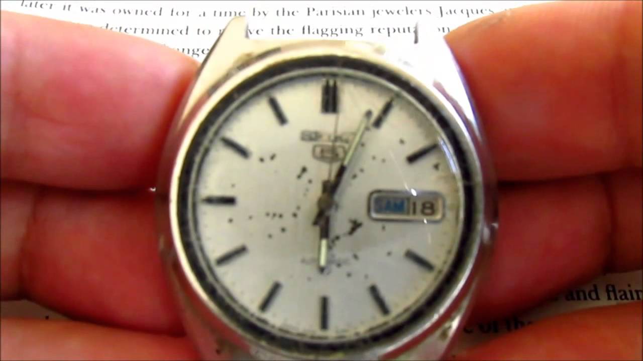 Seiko 5 wristwatch repair parts - YouTube