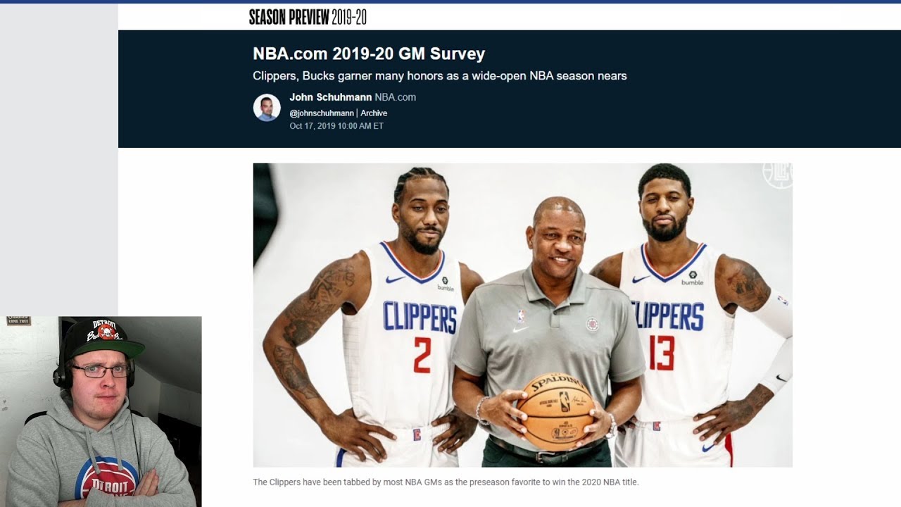 Reacting To The 20192020 NBA GM Survey YouTube