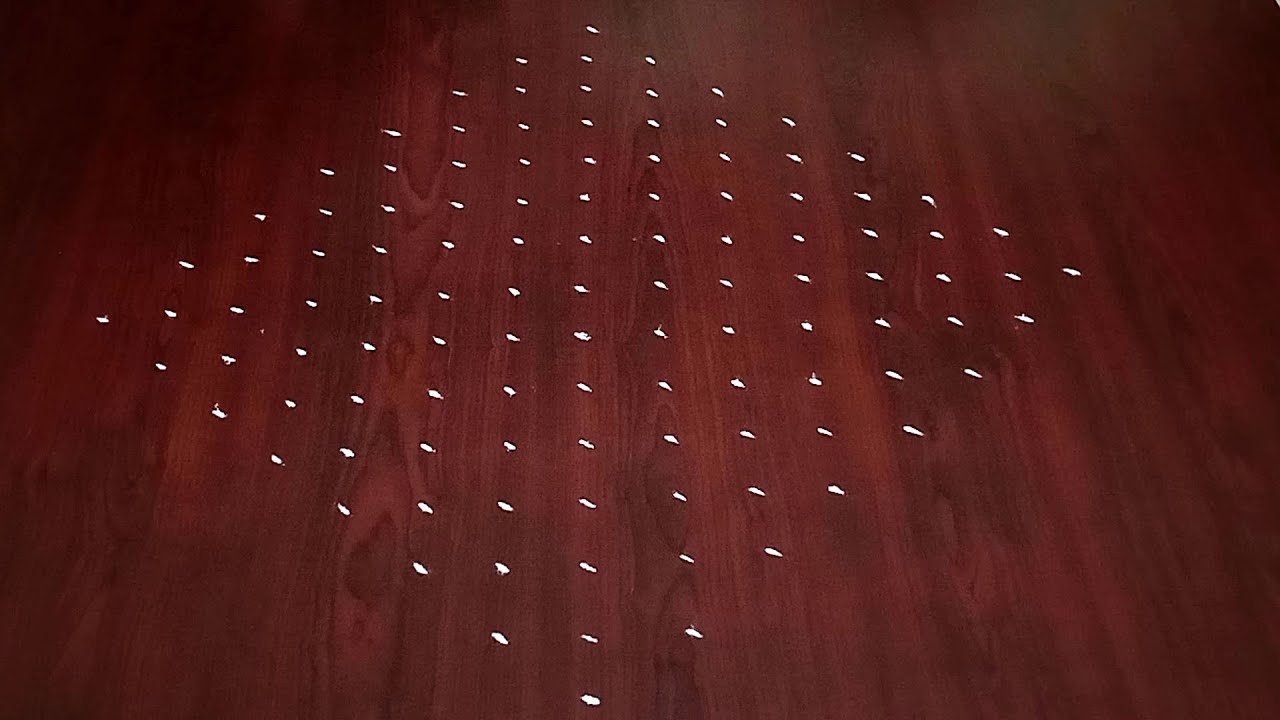 Dot Rangoli :15x1 Easy Flowers Muggulu || How To Make Ragnoli || Easy Kolams || ManaVakita Muggulu