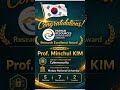Prof. Minchul Kim|  Research Excellence Award | Mokpo National University | South Korea. #awards