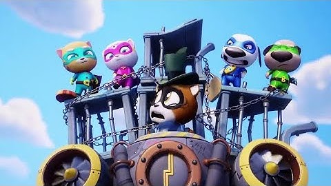 Talking Tom Hero Dash Beat 30 Big Racoon in 1 Run Gameplay