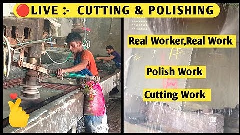 😎Slab Polishing Process | Slab Cutting Machine Live Process | #granite #galaxy #cutting #slab 