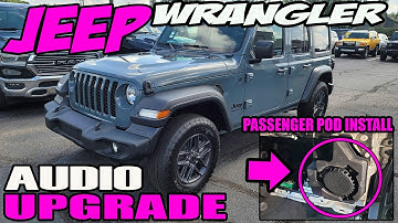 2024 JEEP WRANGLER AUDIO UPGRADE / PASSENGER SPEAKER POD LOWER DASH / PART 3