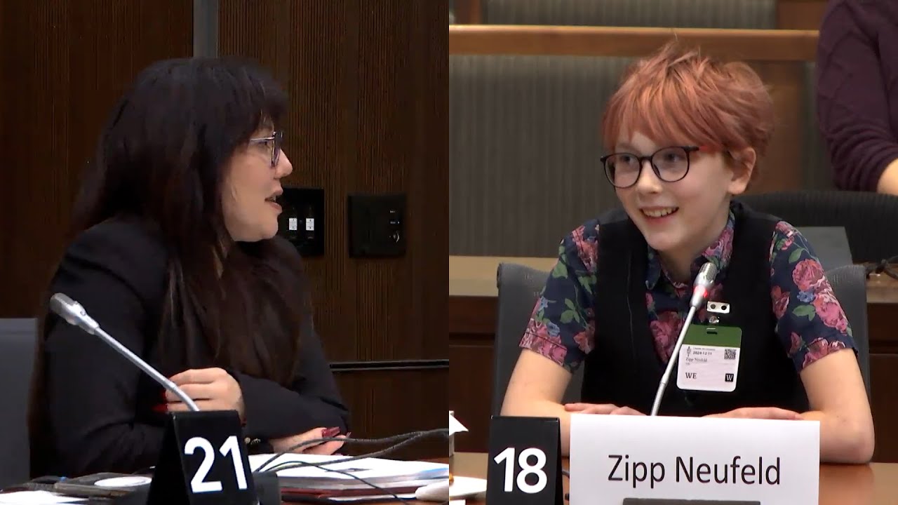 Zipp Neufeld testifies in committee and responds to Leah's questions on how to support trans youth
