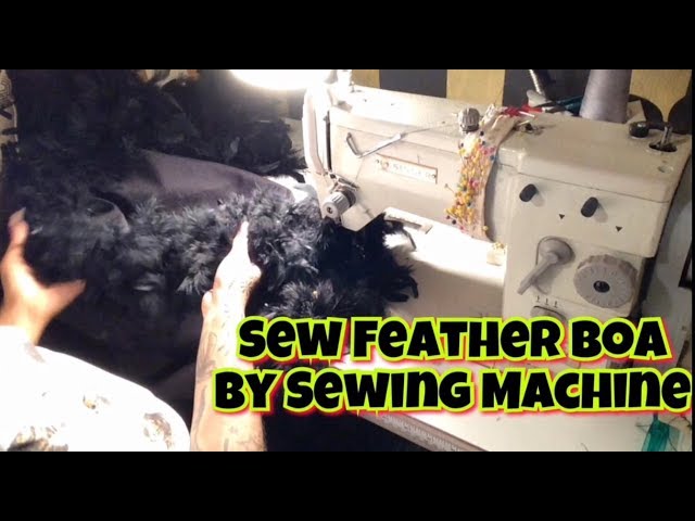 HOW TO SEW A FEATHER BOA- Easy! 
