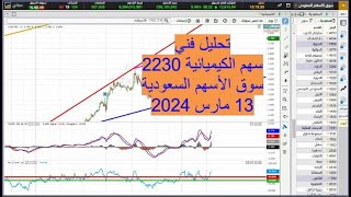 تحليل فني سهم الكيميائية 2230 سوق الأسهم السعودية 13 مارس 2024