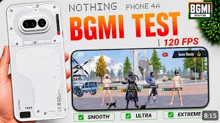 Nothing Phone 4a BGMI Test 120 FPS , SD 7s Gen 4 FPS Drop, Heating & Battery Drain Test, 30K🔥