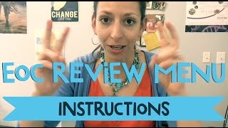 EOC Review Menu Instructions