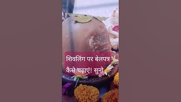 #शिवलिंग पर#बेलपत्र कैसे चढ़ाएं! सुनो #mahadev #shorts  #pandit_pradeep_ji_mishra