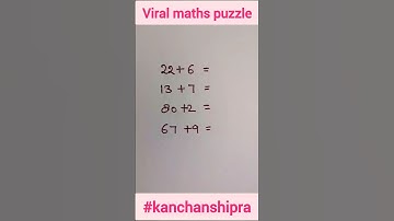 Maths puzzle | viral maths puzzle | brain teasers #viral #puzzle #shorts #short #youtubeshorts