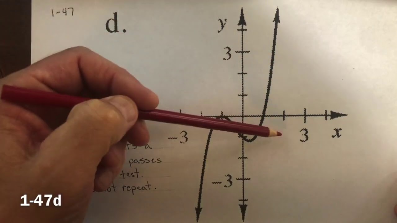 CPM INT 1 Homework 1-47, 1-48, 1-49, and 1-50 a&c - YouTube