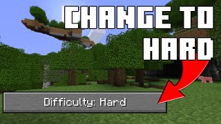 How to Change Difficulty to Hard | How to Minecraft