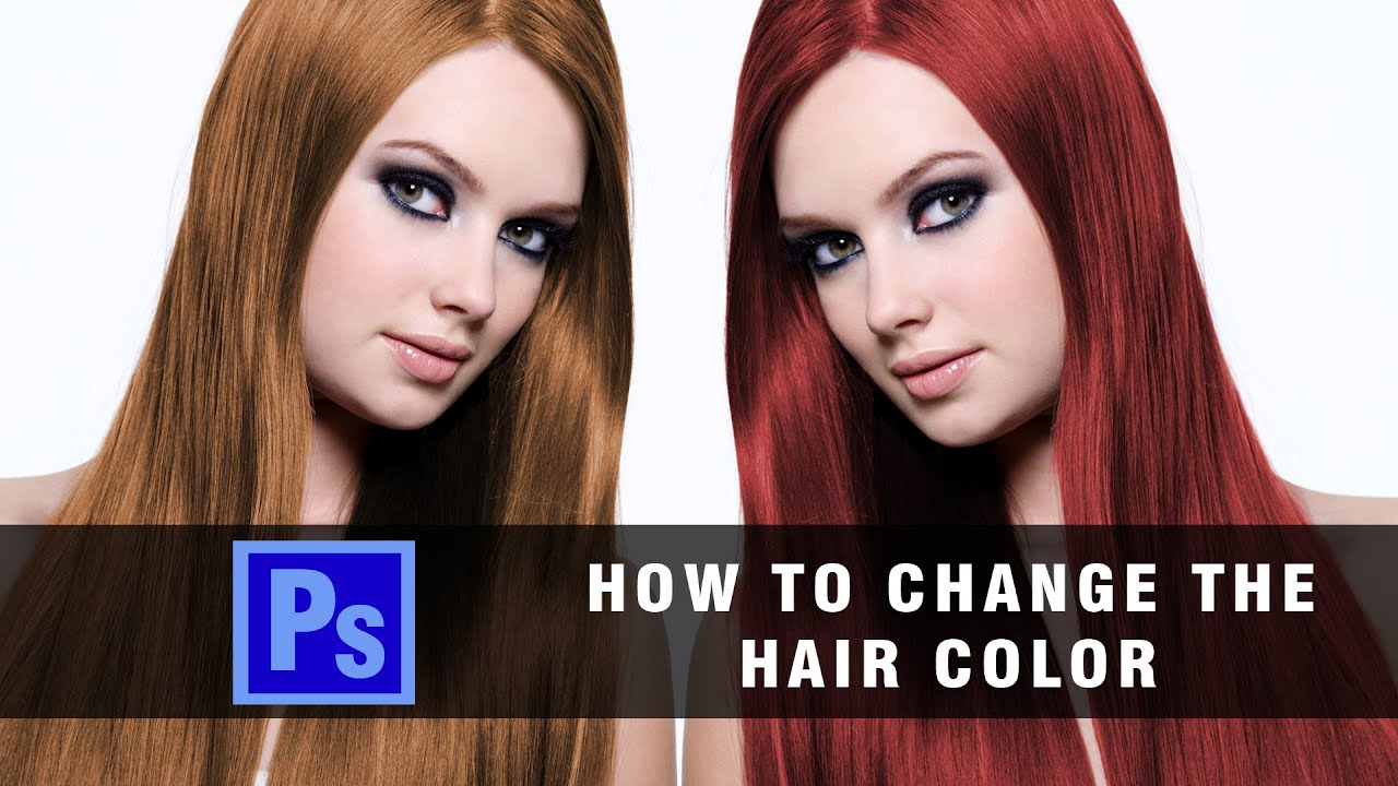 How To Change Hair Colour in Photoshop | Photoshop Tutorials 2016 - YouTube