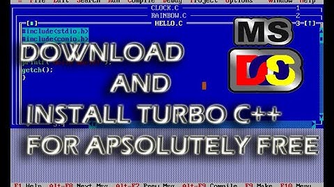 HOW TO DOWNLOAD AND INSTALL TURBO C++ IN WINDOWS OR MAC FOR 100% FREE