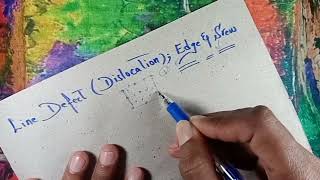Line Defect, Dislocation  (Edge & Screw) | Easy Method to Understand | Solid State Physics | Vid#04