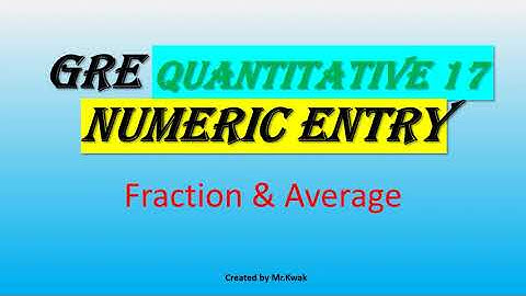 GRE Quantitative Reasoning  17