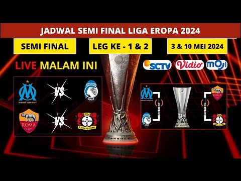Jadwal Semi Final Liga Europa 2024  AS ROMA vs LEVERKUSEN  MARSEILLE vs ATALANTA  UEL 2024