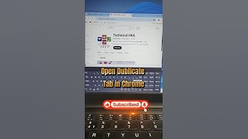 Chrome Duplicate Tab Shortcut Key | #shorts #chrome #windows #asmr #technology