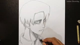 Anime Drawing | how to draw levi ackerman step by step