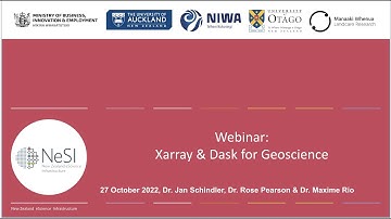 Webinar: Xarray & Dask for Geoscience