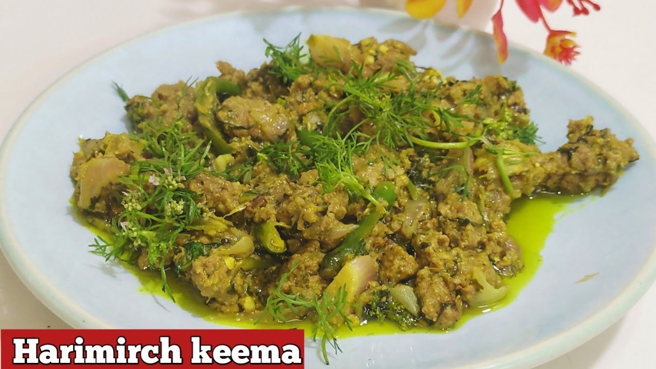 Hari mirch keema recipe |how to make green keema