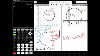 M4T2.1 - Equations of Circles - Distance Formula / Pythagorean Theorem