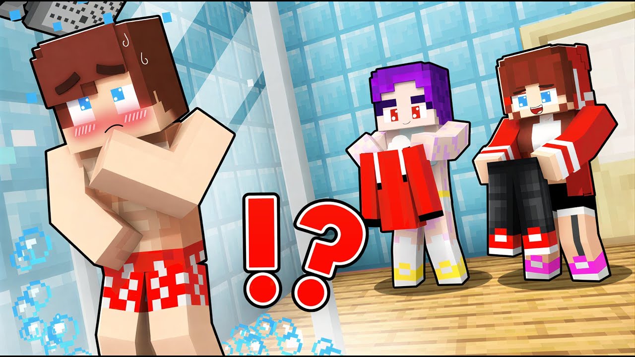 JJ GIRL and RUMI GIRL Stole JJ's CLOTHES !? - Maizen Minecraft