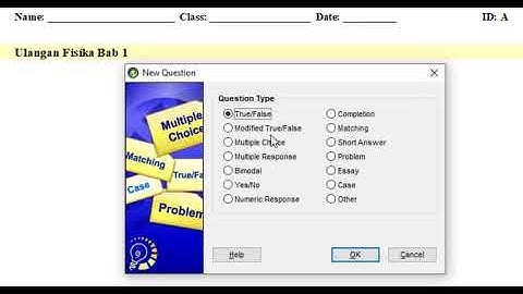 Membuat Soal dengan Examview